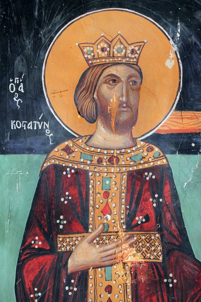 Affresco bizantino del XV secolo da Unbekannt Unbekannt